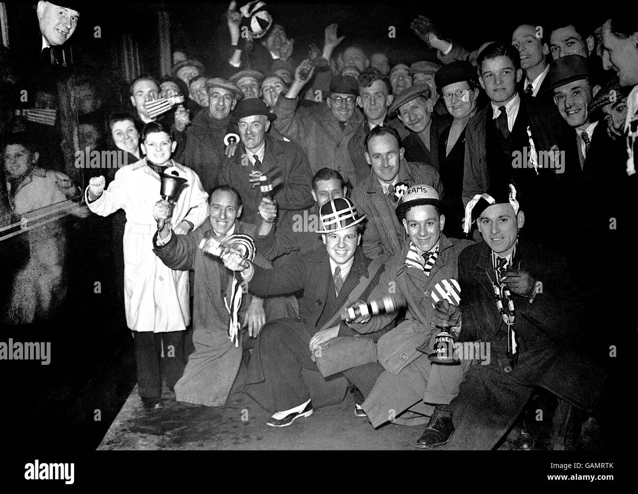 Derby county football supporters arrive at st pancras station hires