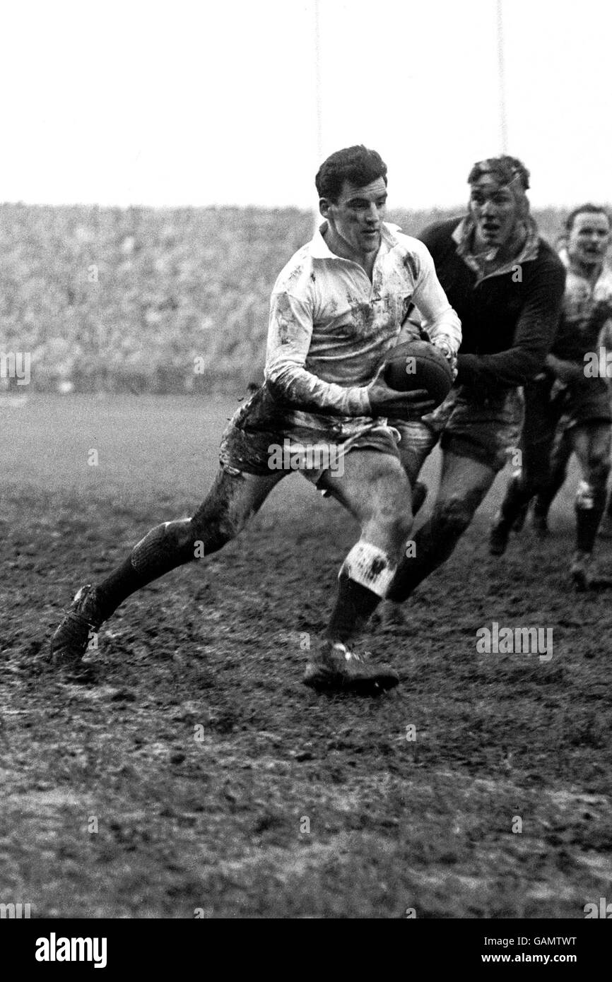 Mike Rayer of Wales in action against England during a Five Na- Old Rugby Photo | UK