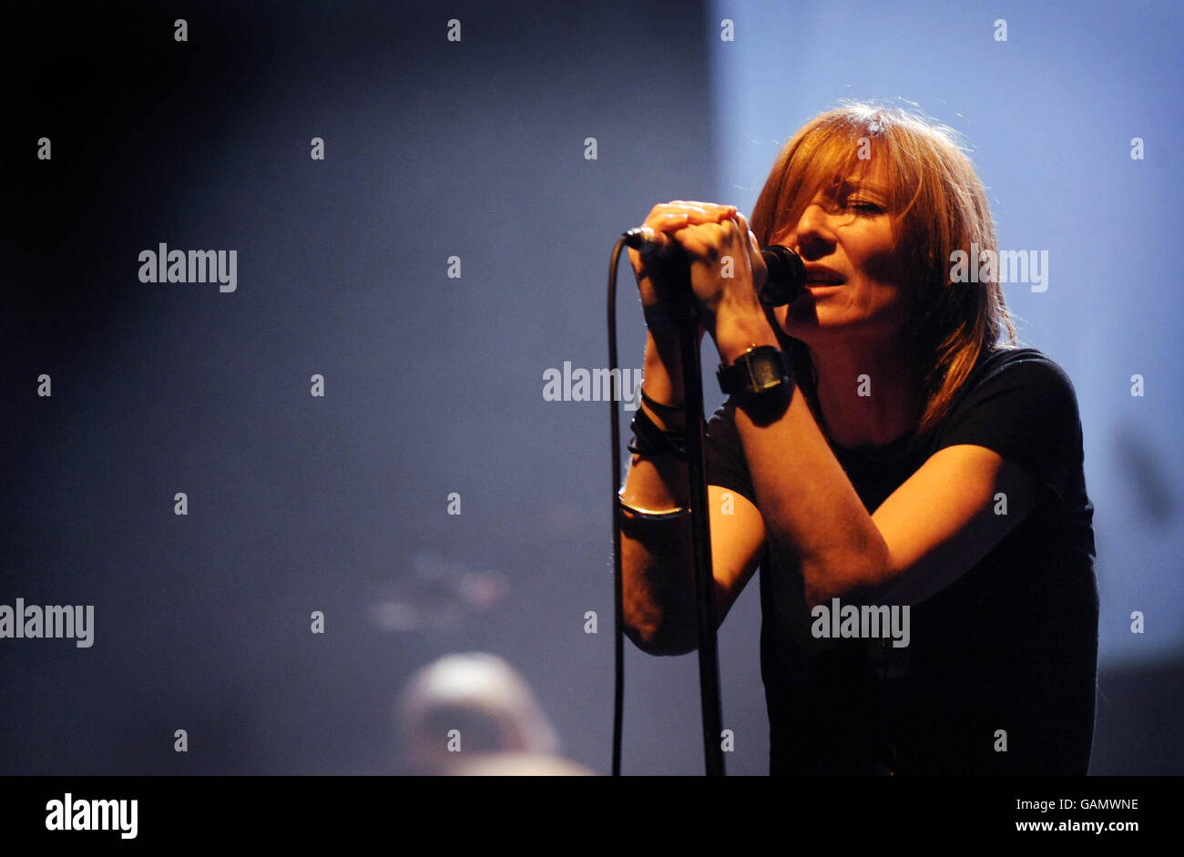 Portishead in concert London Stock Photo Alamy
