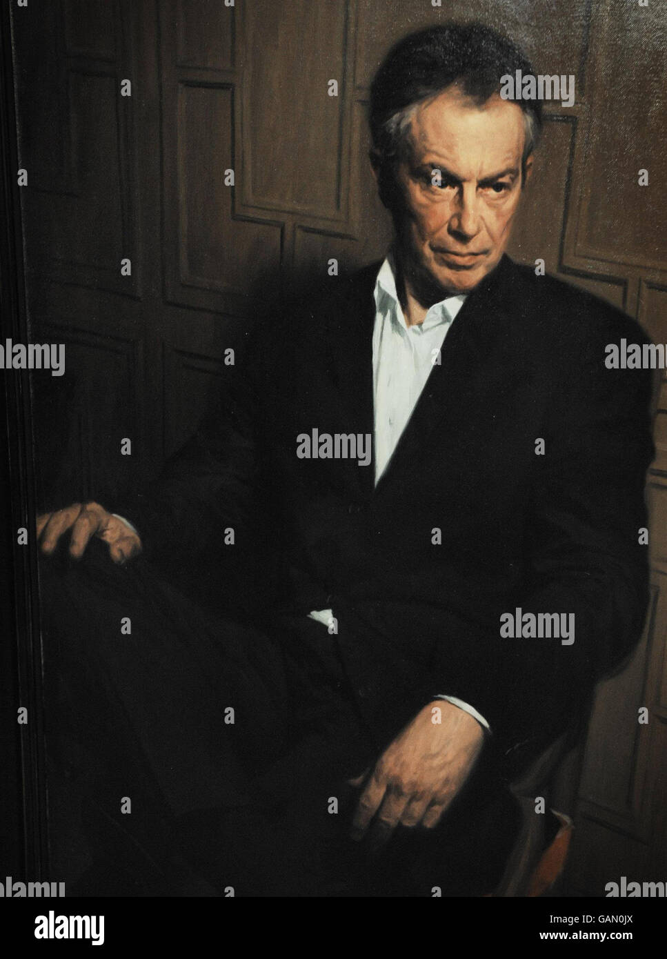 Portrait of Tony Blair goes on display Stock Photo - Alamy