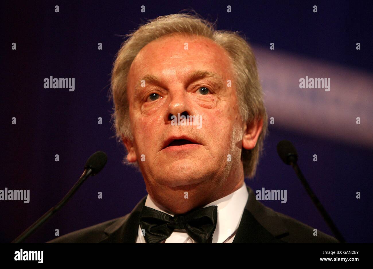 CEO of the PFA (Professional Footballers Association) Gordon Taylor at the PFA Player of the Year Awards 2008 at the Grosvenor House Hotel, London. Stock Photo