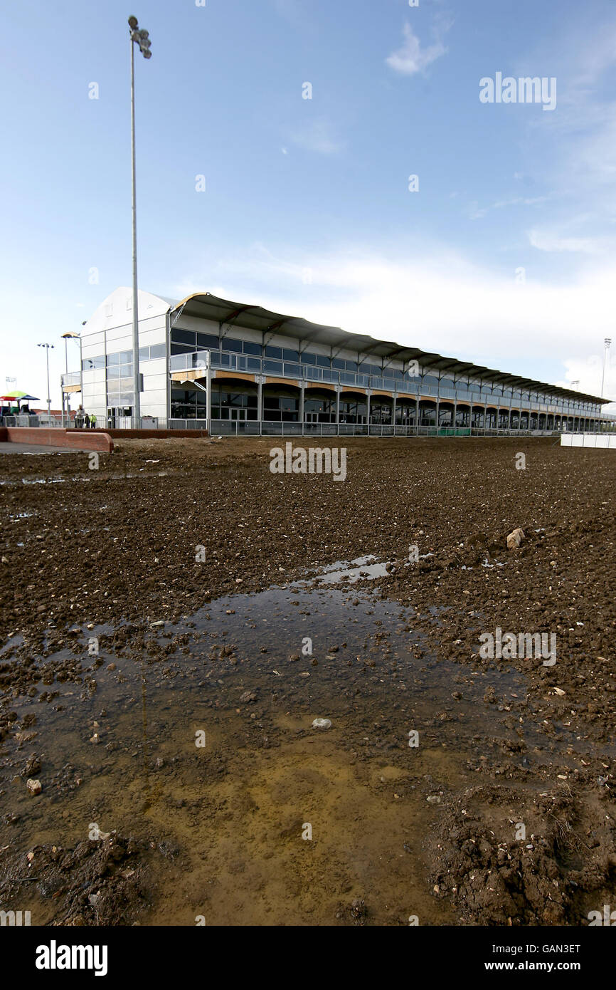 A General view of the all Weather Track at Great Leighs Stock Photo