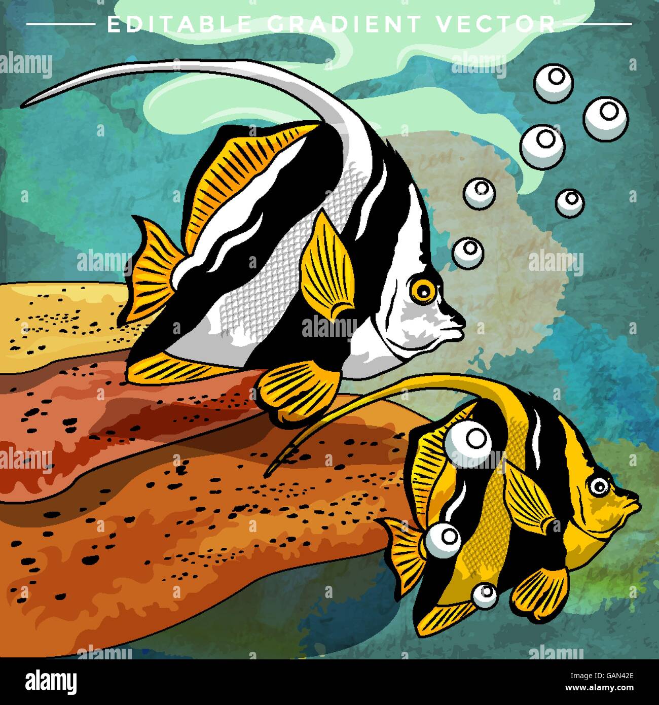 Colorful Aquarium Fishes Stock Vector Image & Art - Alamy