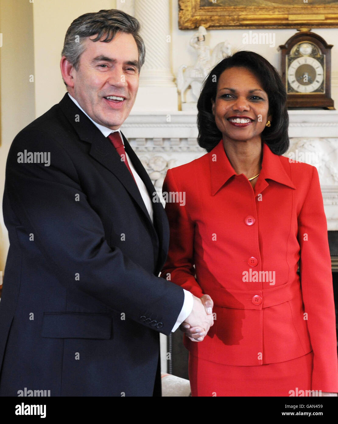 Condoleezza Rice visits Downing Street Stock Photo - Alamy