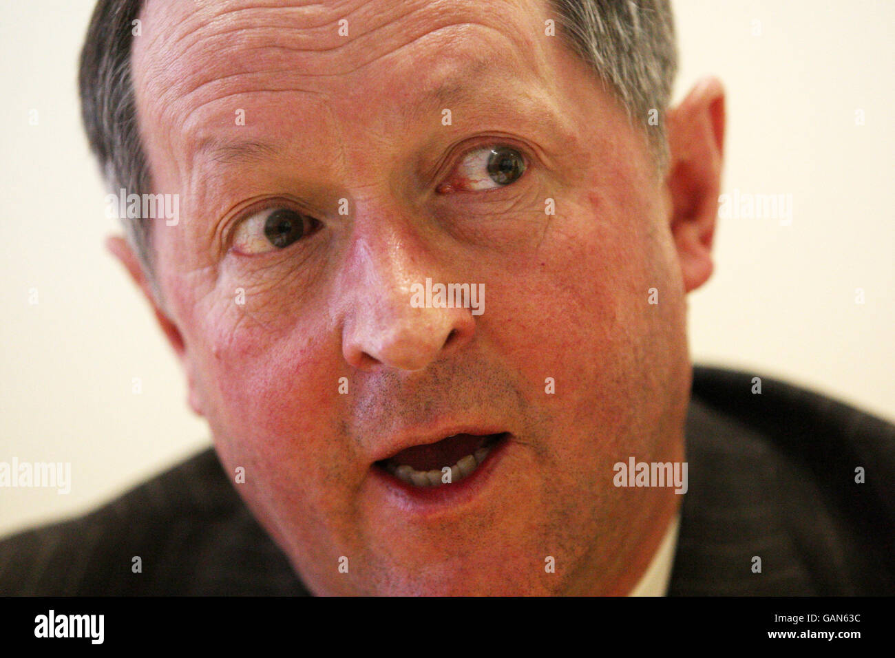 New Church of Scotland moderator Rev David Lunan talks at a press