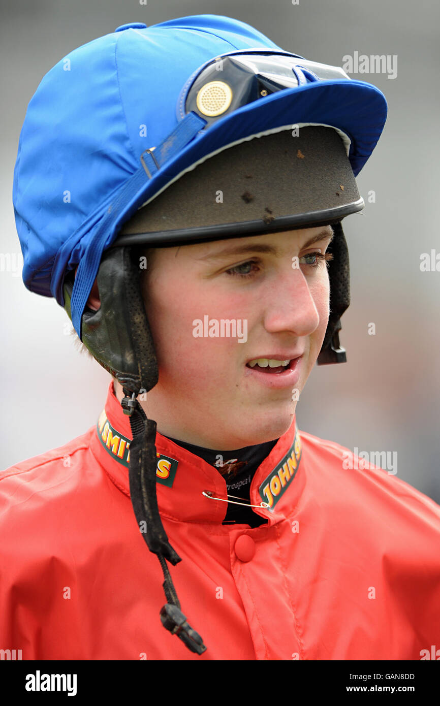 Horse Racing - The 2008 John Smith's Grand National Meeting - Aintree Racecourse. Jack Doyle, Jockey Stock Photo