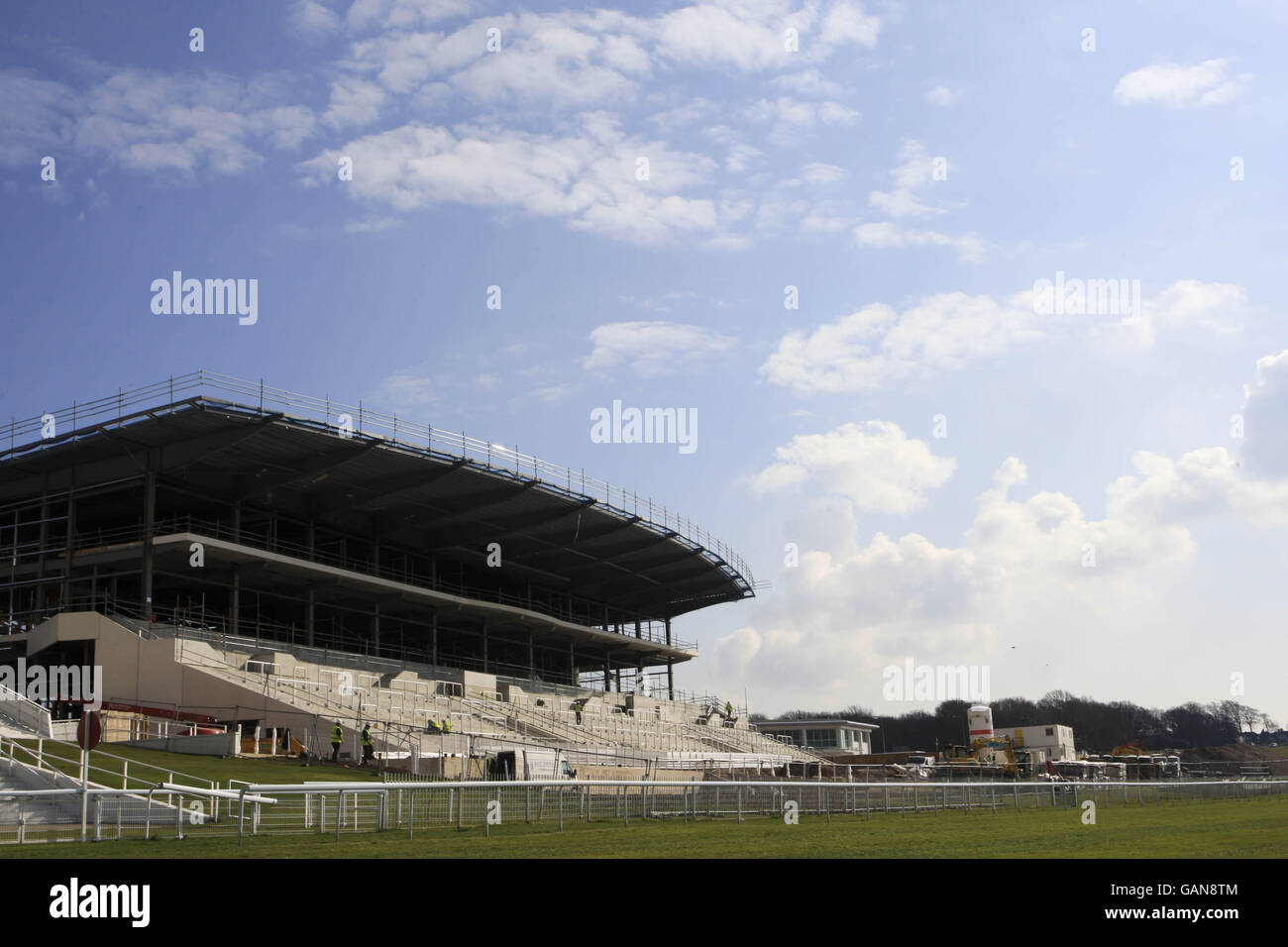 Horse Racing Grandstand Redevelopment Epsom Downs Racecourse. General view of the