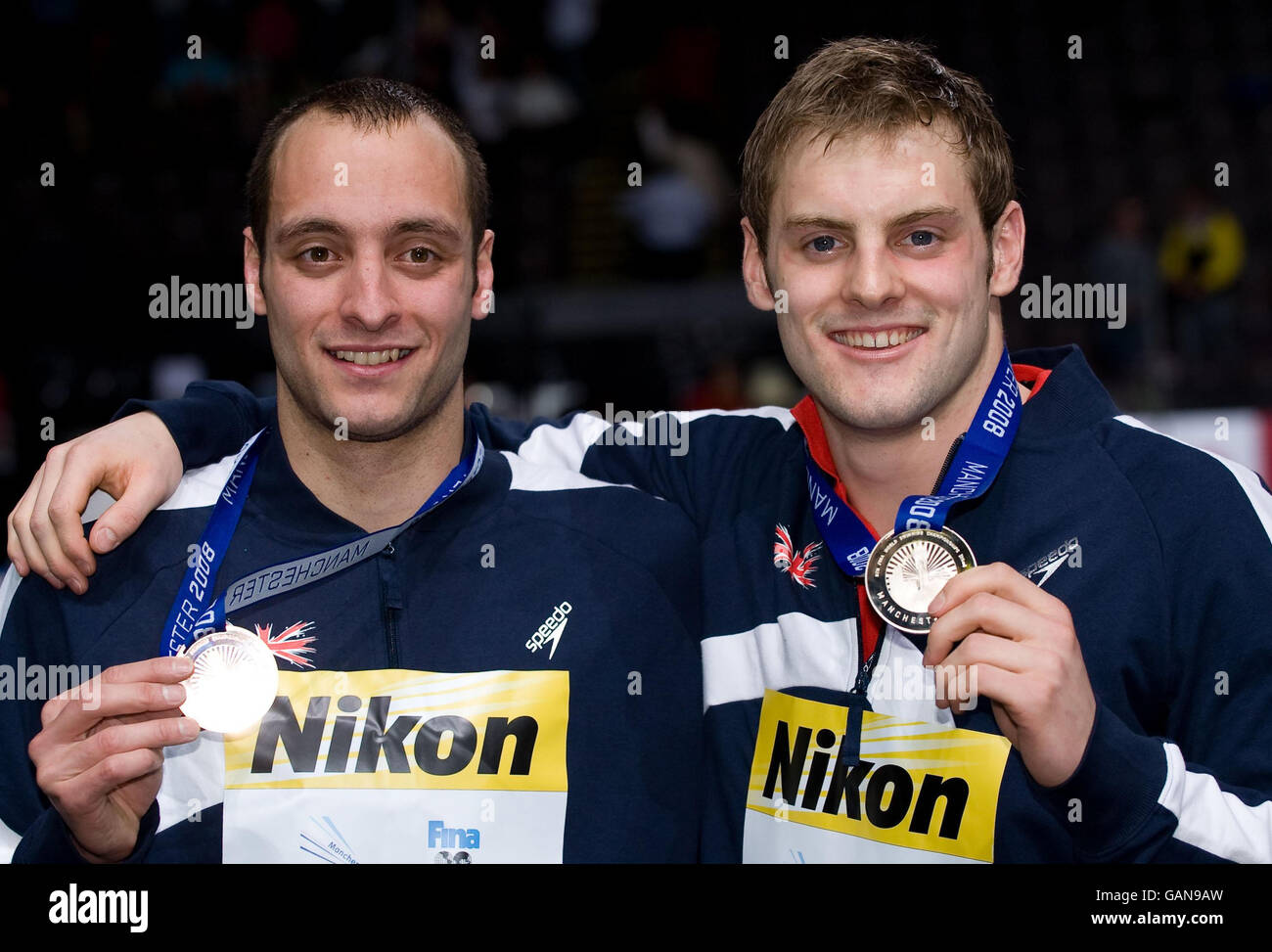 Great Britain's bronze medalist James Goddard and silver medalist Liam ...