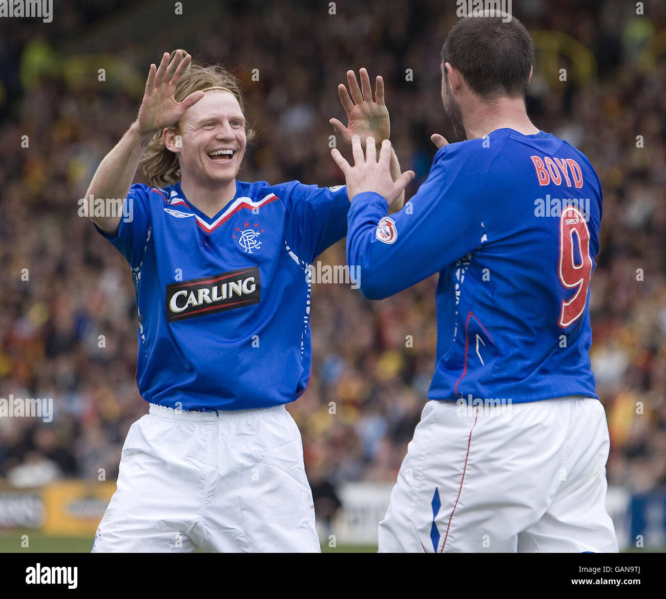 Rangers Chris Burke And Kris Boyd Celebrate Their Second Goal During The Scottish Cup Quarter Final Replay Match At Firhill Stadium Glasgow Stock Photo Alamy Rangers Chris Burke And Kris Boyd Celebrate Their Second Goal During The Scottish Cup Quarter Final Replay Match At Firhill Stadium Glasgow Stock Photo Alamy