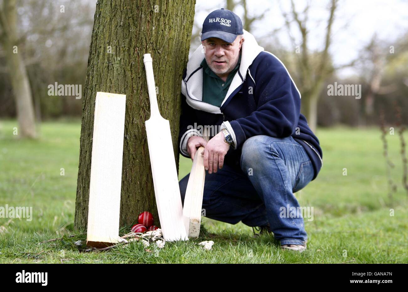 Cricket Handmade Cricket Bats Essex Stock Photo Alamy