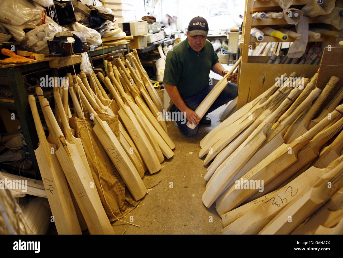 Cricket Handmade Cricket Bats Essex High Resolution Stock Photography