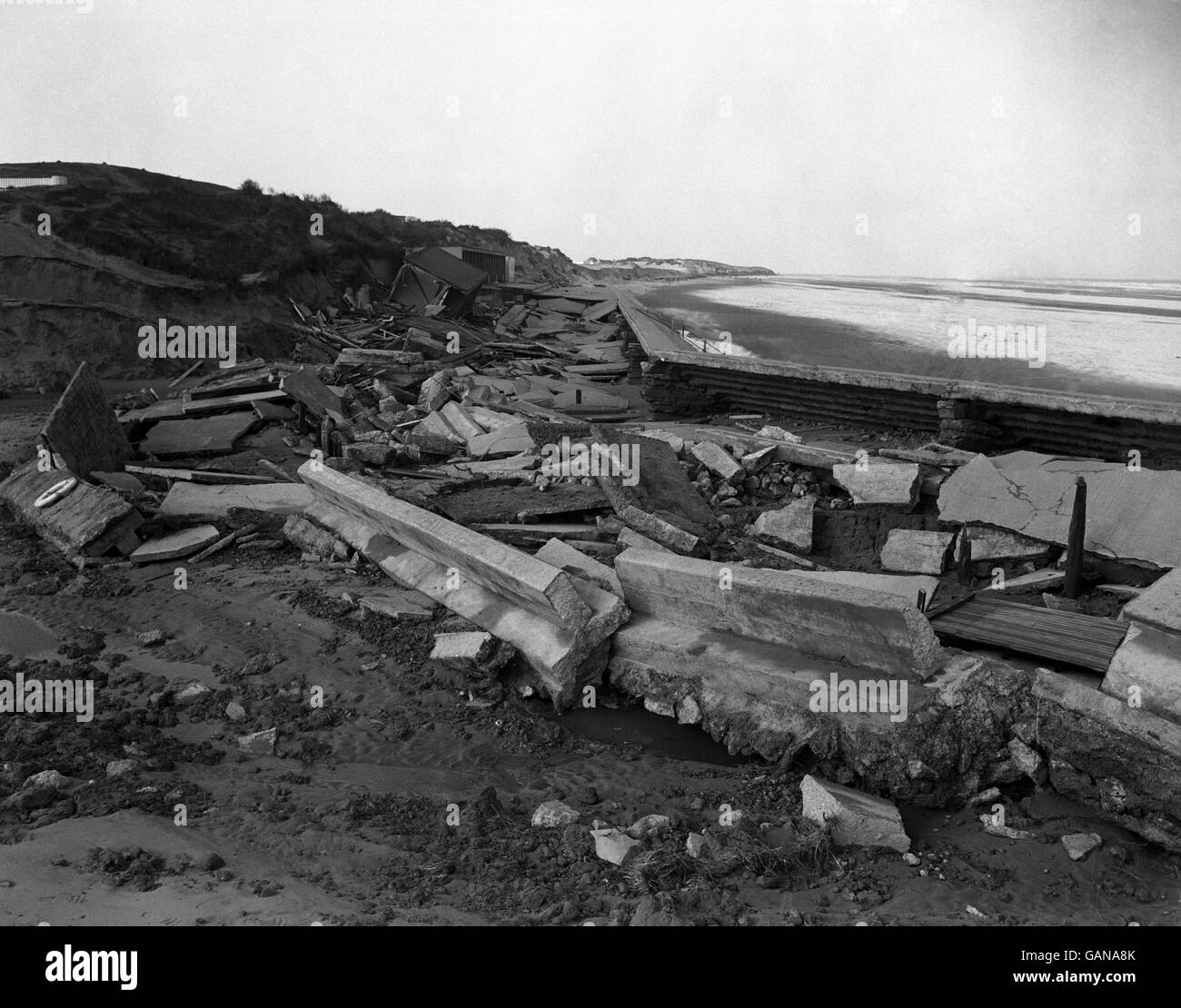 After the storms that hit the east of england hires stock photography