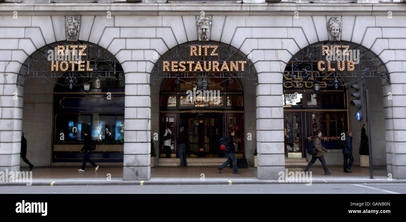 Fraudster attempted to sell Ritz Hotel Stock Photo