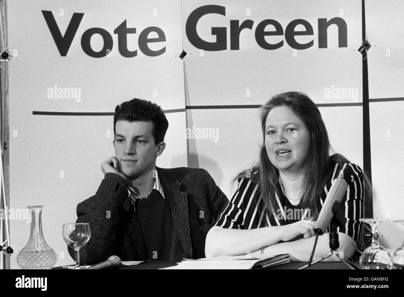 Politics - Green Party Campaign Stock Photo