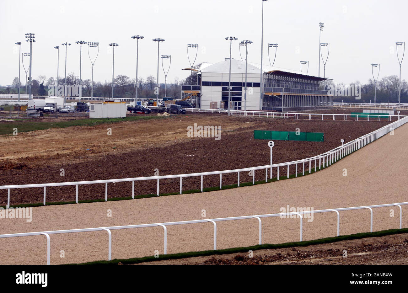 A general view of Great Leighs Racecourse in Chelmsford, Essex. Stock Photo