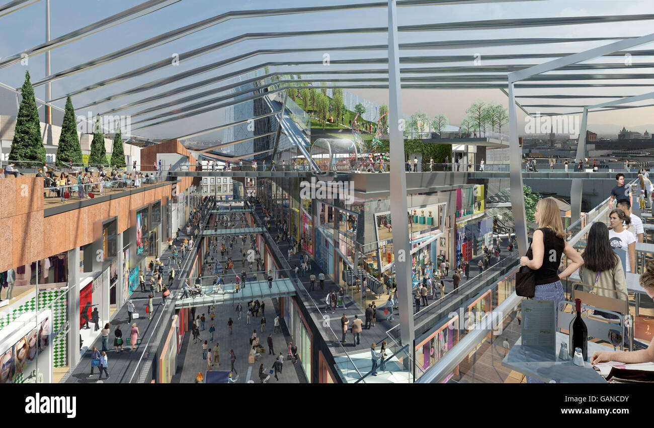 Undated William Bolster architect's impression of how the 380 million euro Water Haven