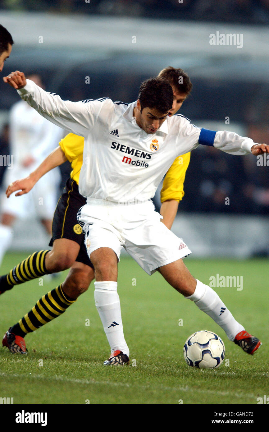 Soccer - UEFA Champions League - Group C - Borussia Dortmund v Real Madrid. Raul, Real Madrid Stock Photo
