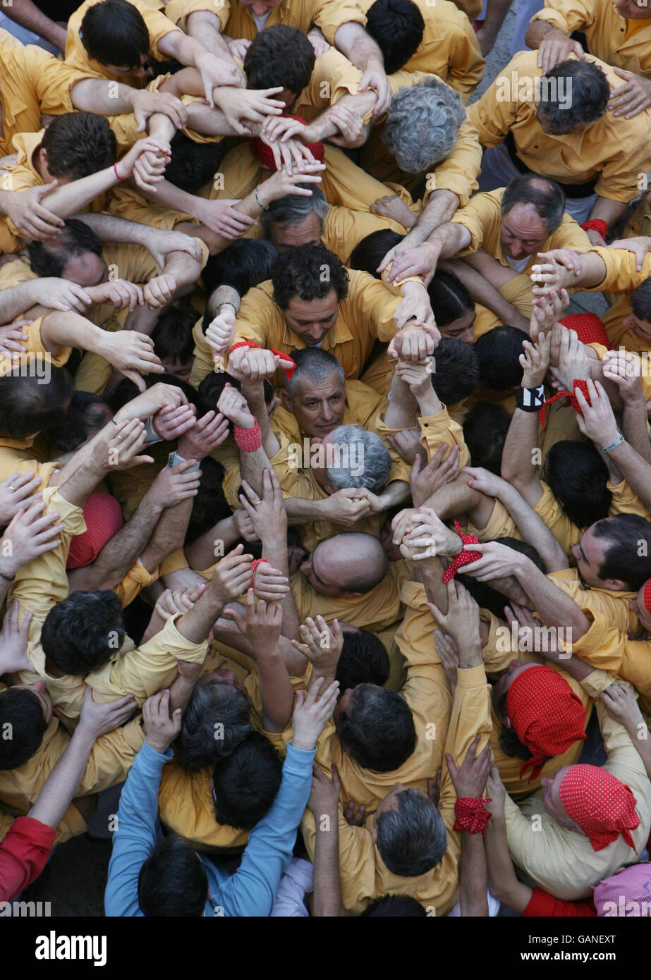 Spanish 'Castell' competition Stock Photo Alamy