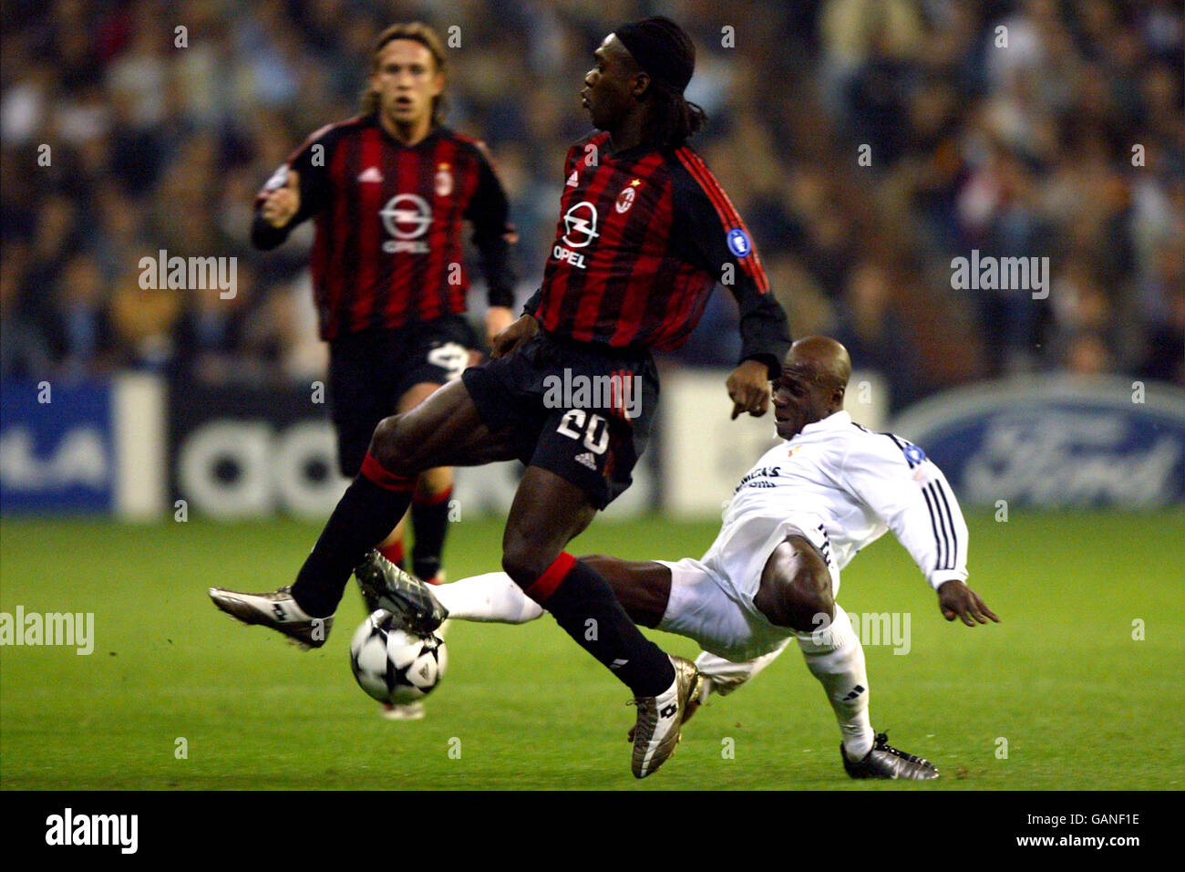 Soccer Uefa Champions League Group C Real Madrid V Ac Milan Stock Photo Alamy