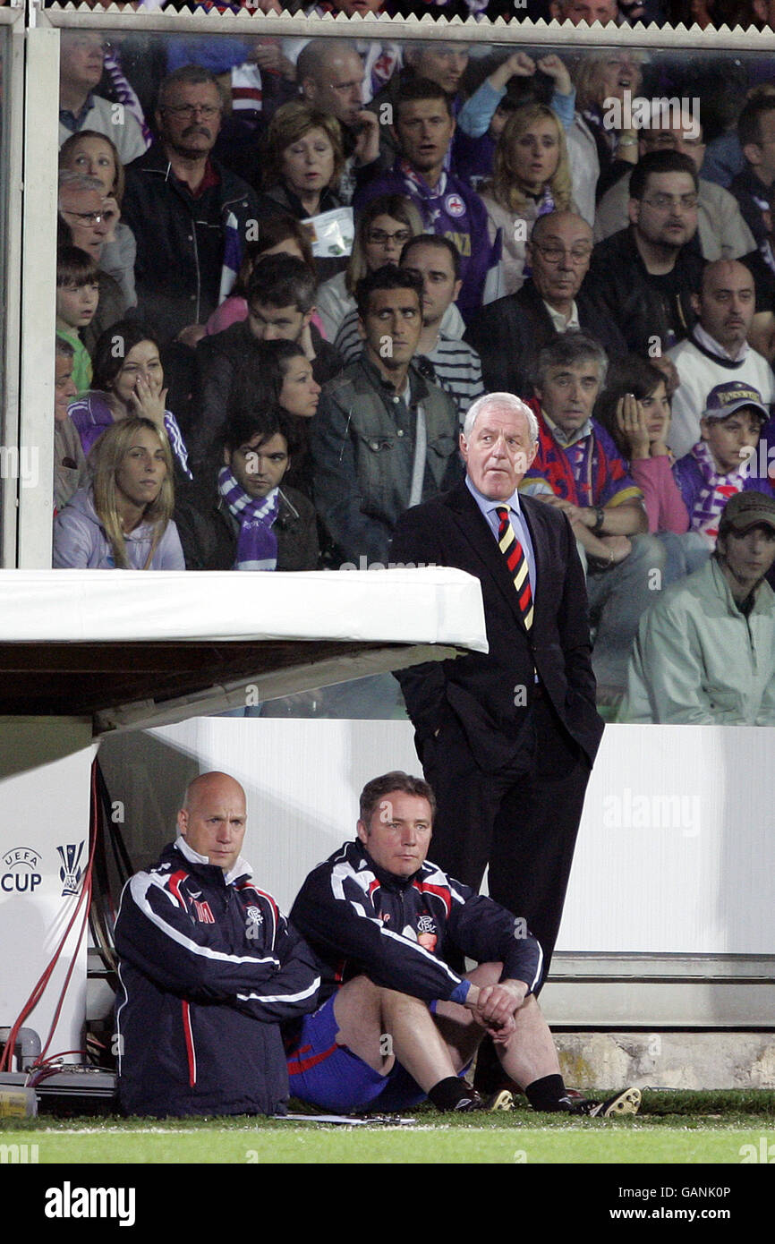 (left to right) Rangers first Team Coach Kenny McDowall, assistant