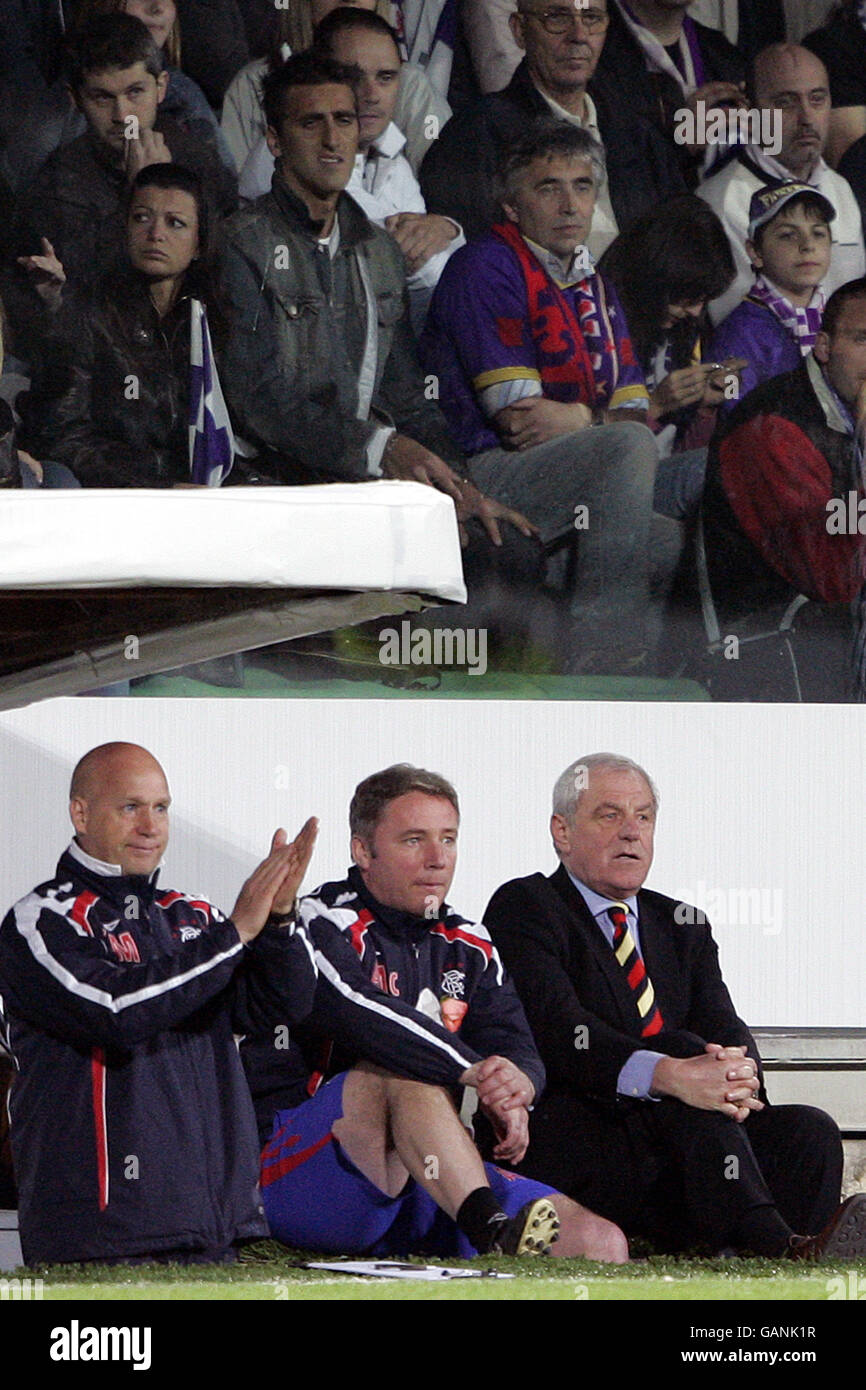 (left to right) Rangers first Team Coach Kenny McDowall, assistant