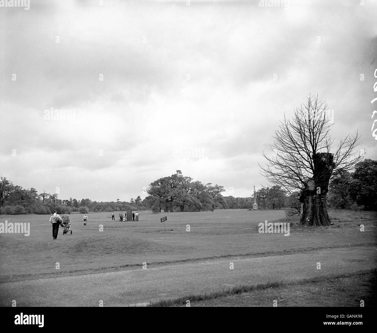 Golf - Stoke Park Golf Club, Stoke Poges. General view of the course from the clubhouse Stock Photo