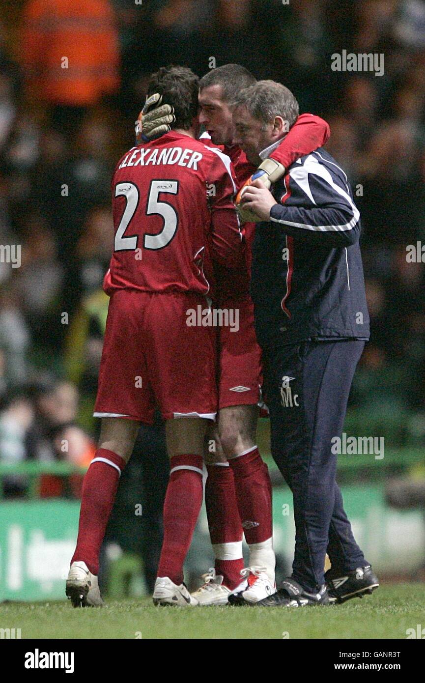 Rangers Goalkeeper Allan McGregor Is Helped Off The Pitch By Assistant rangers-goalkeeper-allan-mcgregor-is-helped-off-the-pitch-by-assistant