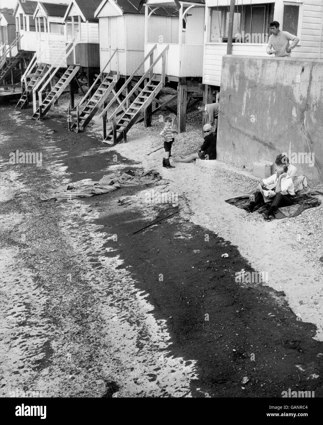 Accidents and Disasters - Sea - Oil - Southend - 1969 Stock Photo