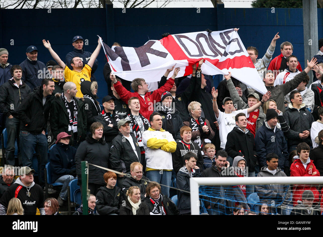 Milton dons fans cheer on their side from the hi-res stock photography ...