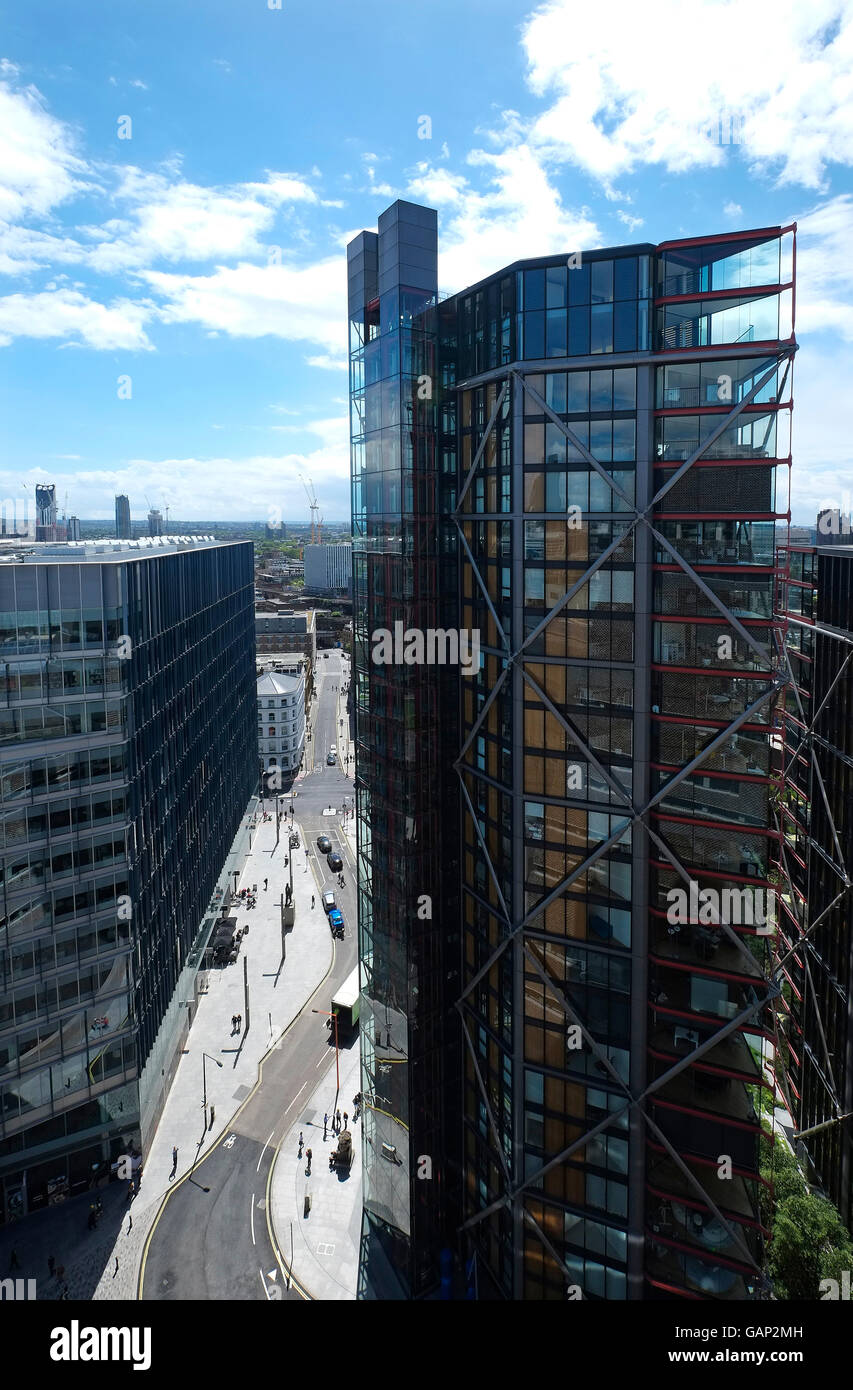 apartment tower block, london, england Stock Photo