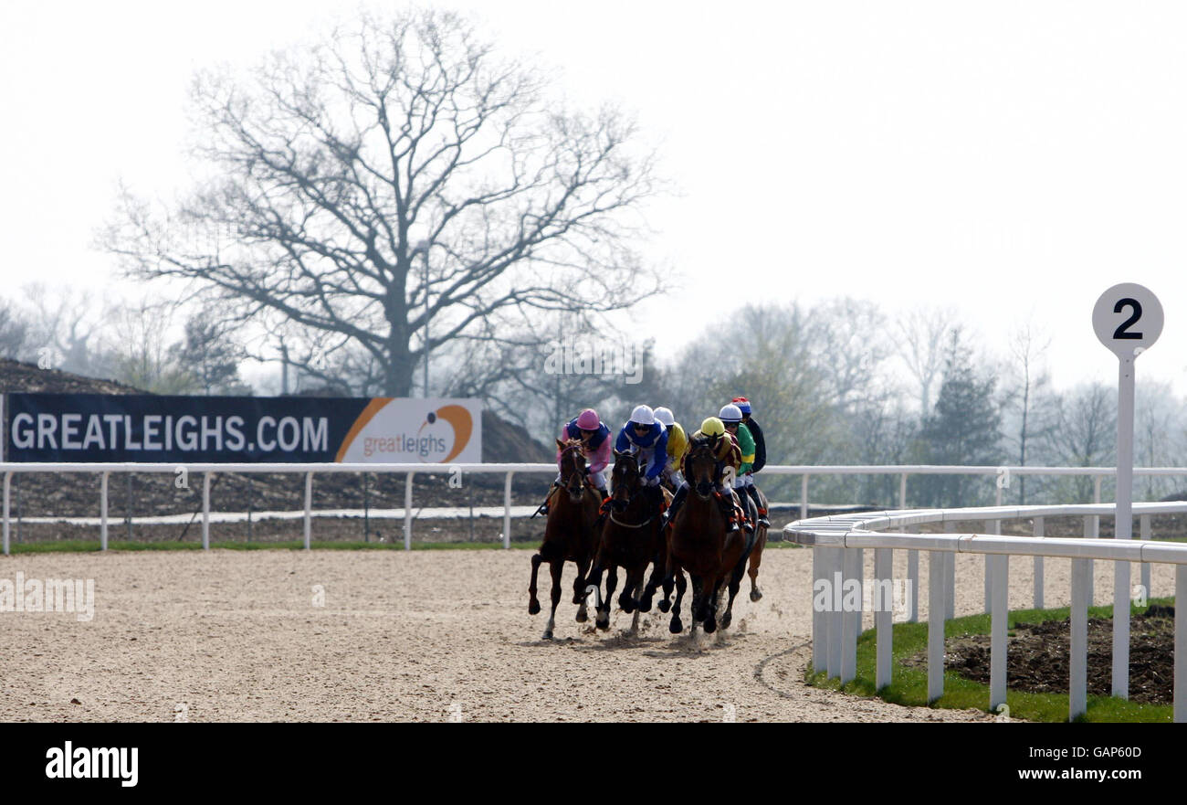 Horse Racing - Invitation Only Day - Great Leighs Racecourse Stock Photo