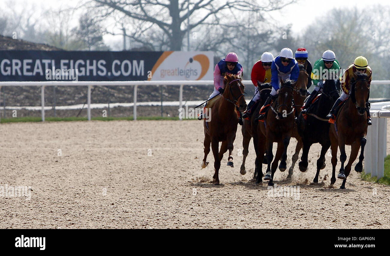 Horse Racing - Invitation Only Day - Great Leighs Racecourse Stock Photo