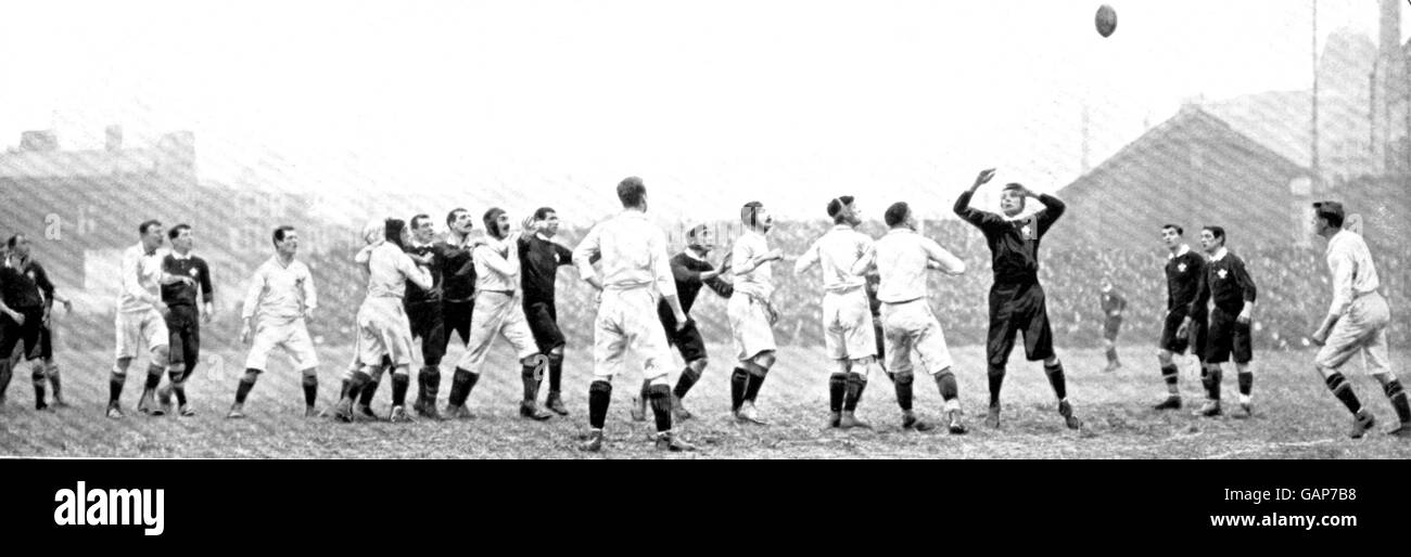 Rugby Union British and Irish Championship Wales v England Stock