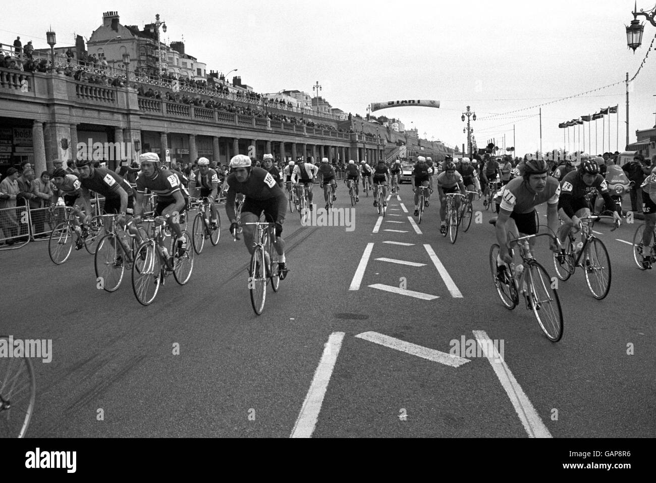 Milk race Black and White Stock Photos Images Alamy