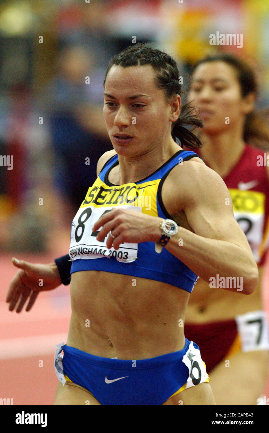 Ukraine's Zhanna Block in action in the Women's 60m Heats Stock Photo -  Alamy