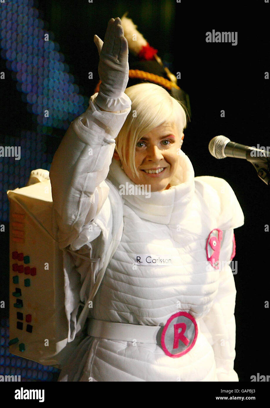 Robyn performs at Radio 1's Big Weekend, the UK's biggest free music festival, at Mote Park, Maidstone in Kent. Stock Photo