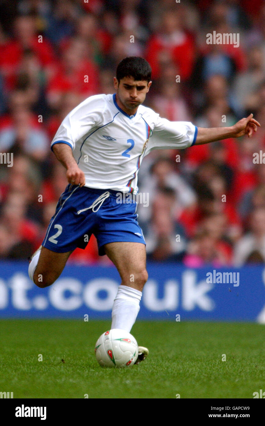 Soccer - European Championships 2004 Qualifying - Group Nine - Wales v Azerbaijan Stock Photo
