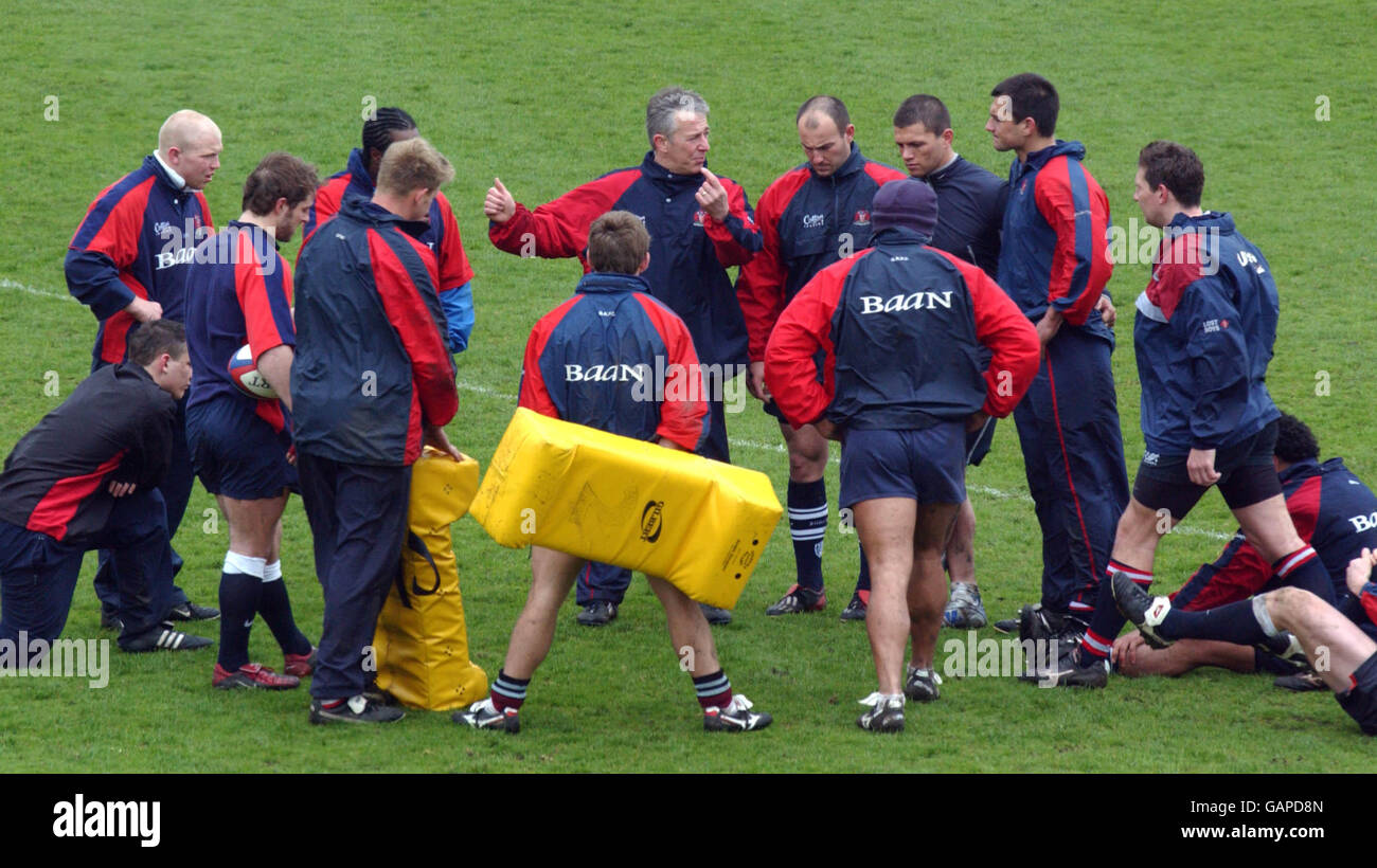 Rugby Union Powergen Cup Final Gloucester Press Conference Stock