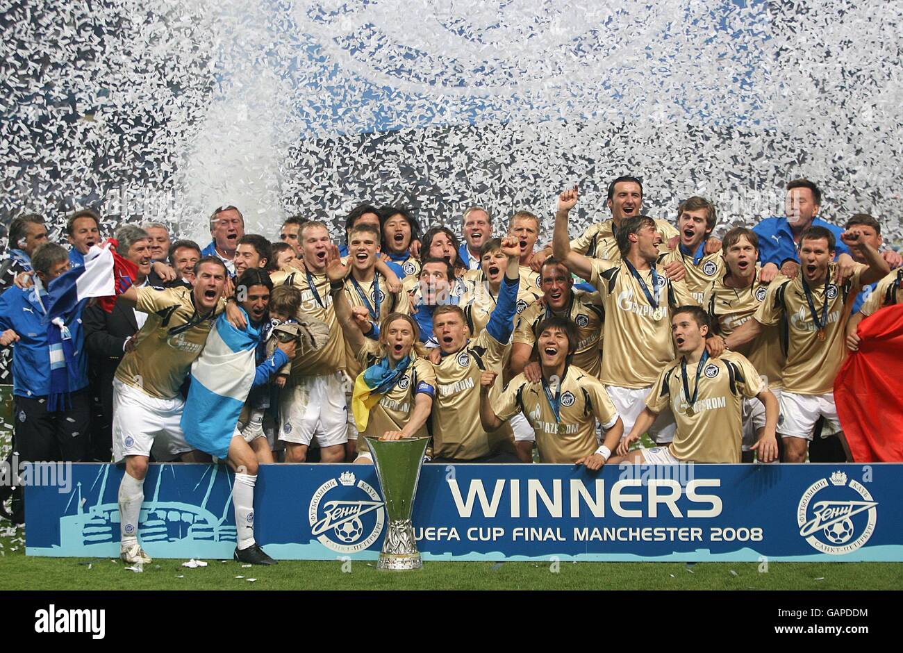 Soccer - UEFA Cup - Final - FC Zenit Saint Petersburg v Rangers - City Of Manchester Stadium Stock Photo