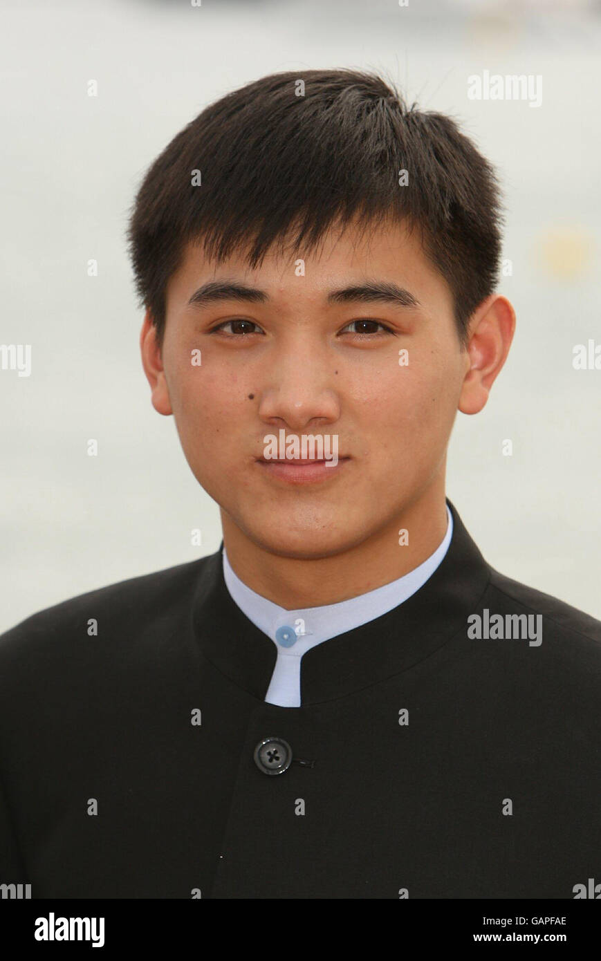 Actor Wang Wenjie during a photocall to promote new film Wushu on the