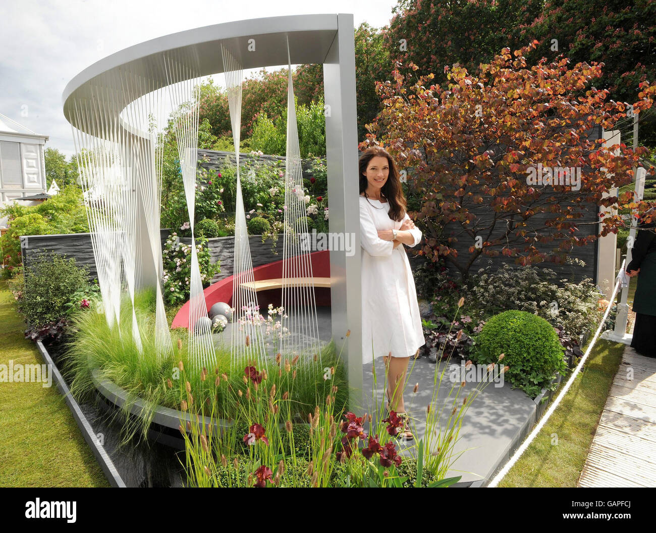 Television gardening celebrity Rachel de Thame in the garden she