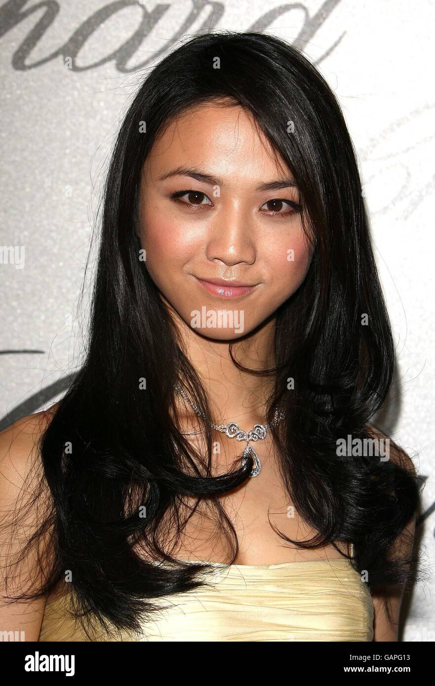 AP OUT Tang Wei arrives at the Chopard Trophy Caremony at the Carlton Hotel in Cannes, France. Stock Photo