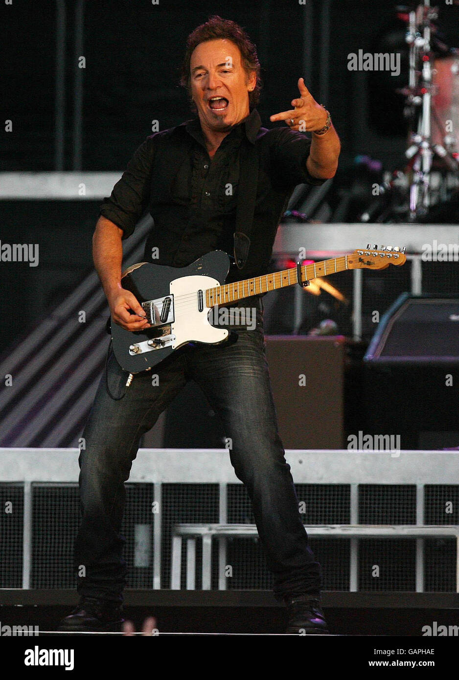 Bruce Springsteen in concert - Dublin Stock Photo