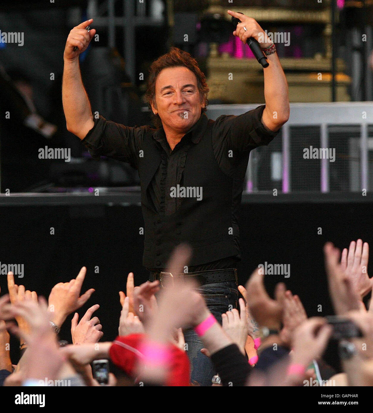 Bruce Springsteen in concert - Dublin Stock Photo
