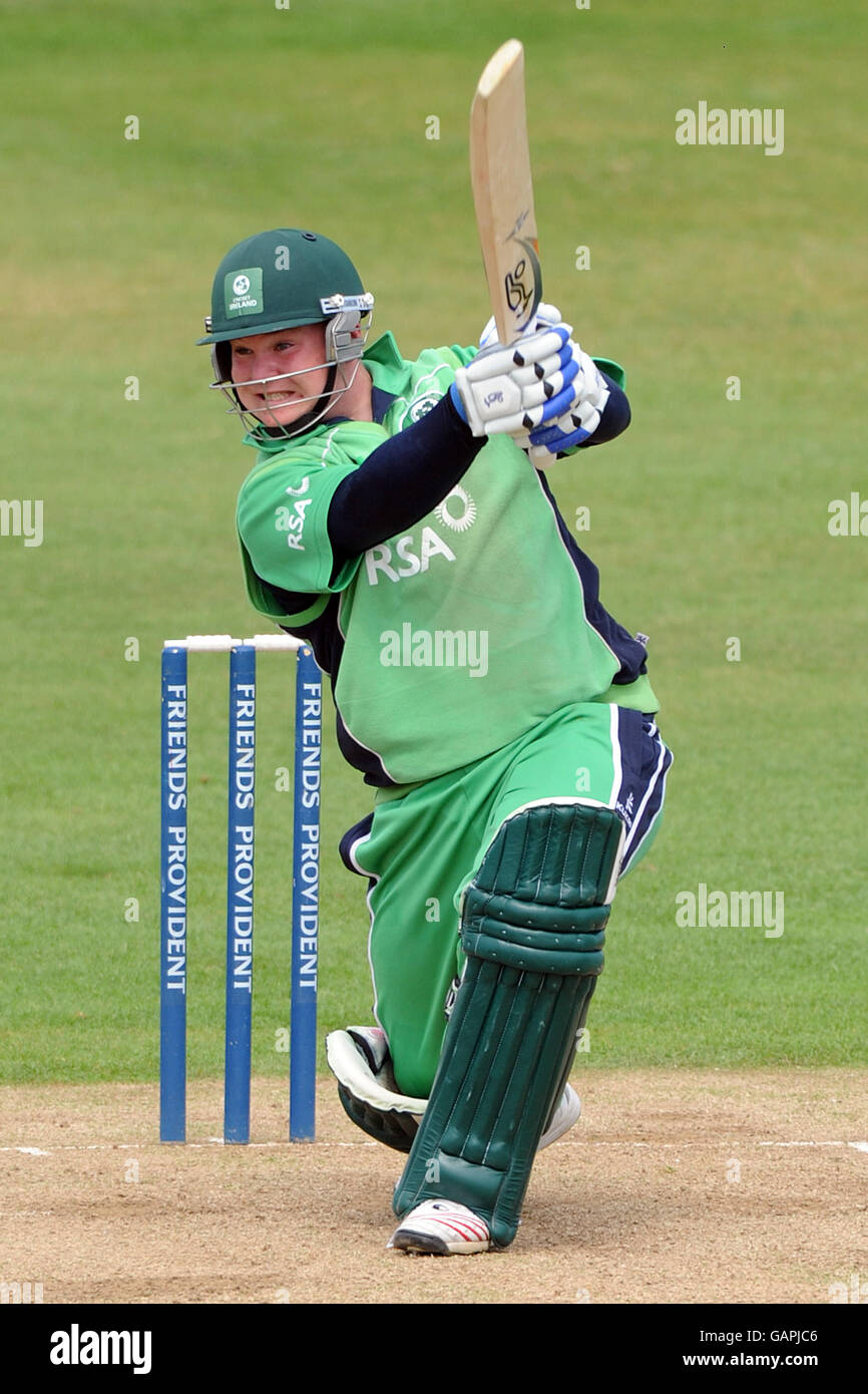 Cricket - Friends Provident Trophy - Northamptonshire v Ireland - The County Ground. Paul Stirling, Ireland Stock Photo