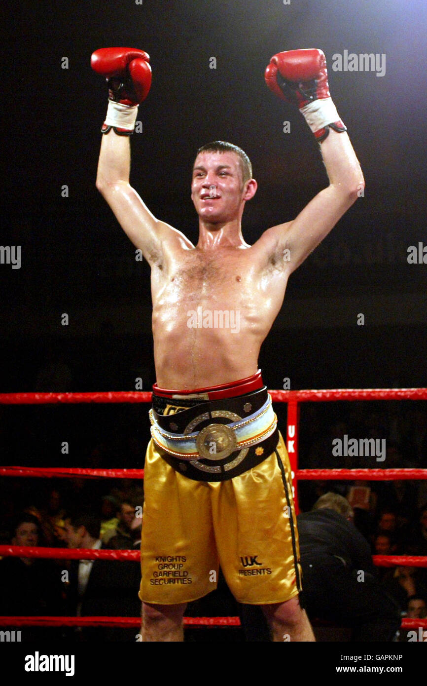 Boxing Commonwealth Featherweight Title Nicky Cook v Mishek