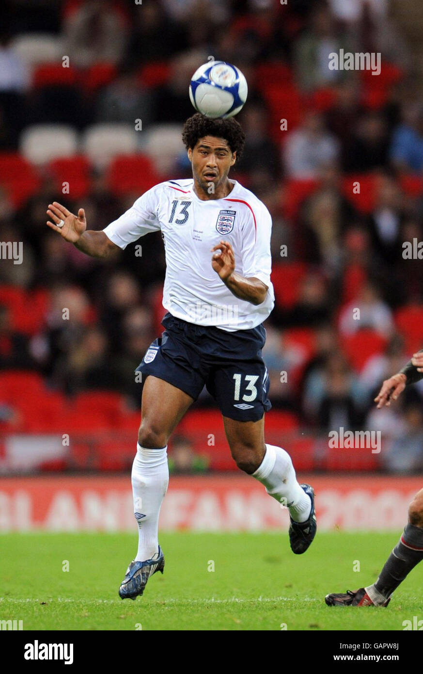 Soccer - International Friendly - England v USA - Wembley Stadium. England's Glen Johnson in action during the Friendly International match at Wembley Stadium, London. Stock Photo