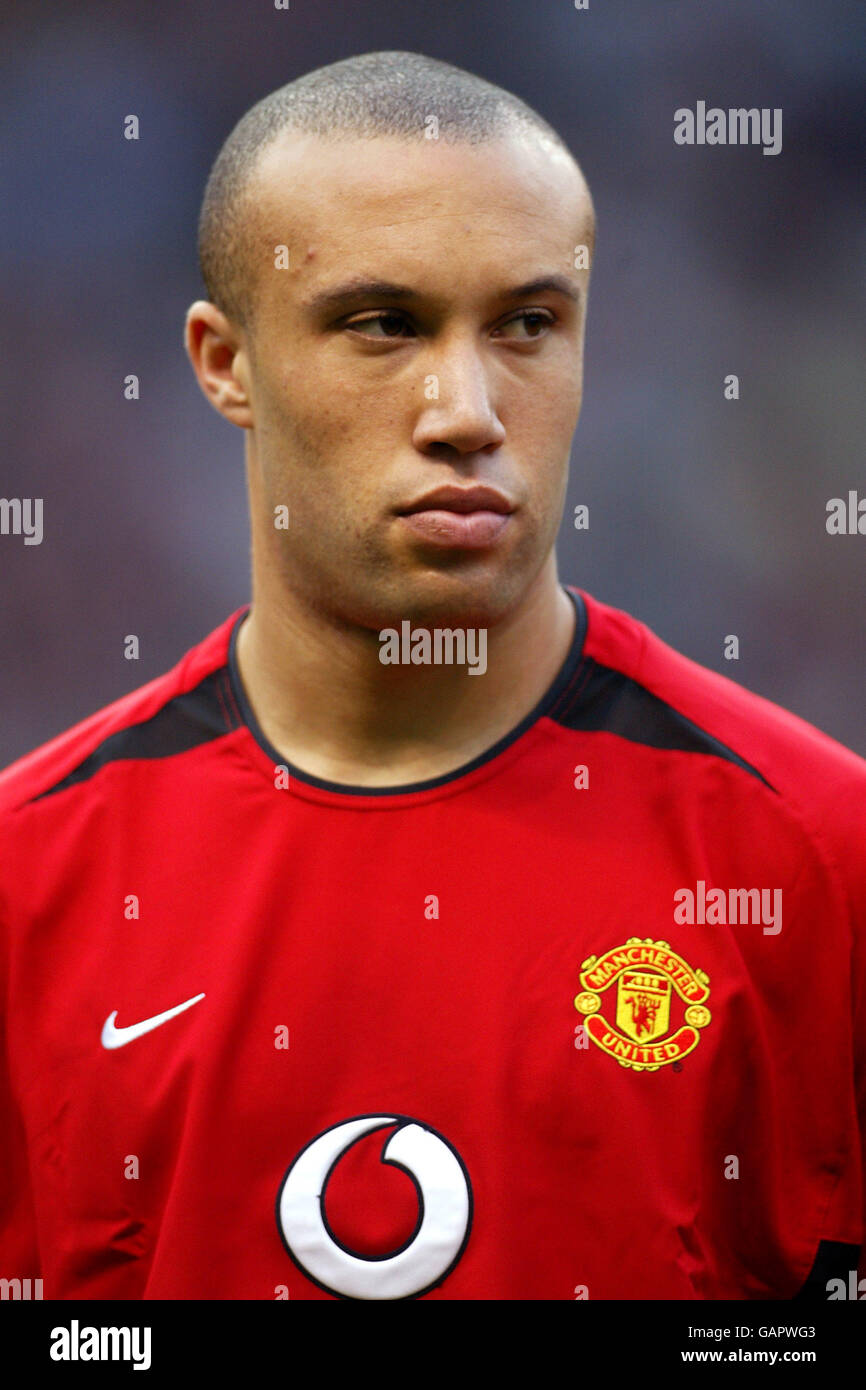Soccer - UEFA Champions League - Quarter Final - Second Leg - Manchester United v Real Madrid. Mikael Silvestre, Manchester United Stock Photo