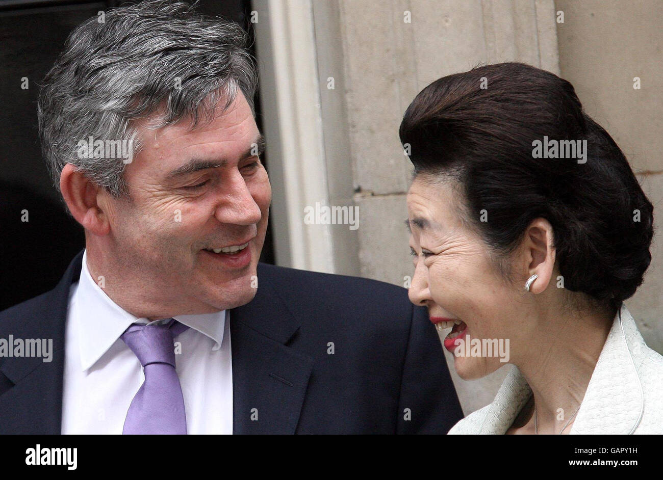 Chats To The Japanese Prime Ministers Wife High Resolution Stock ... pic