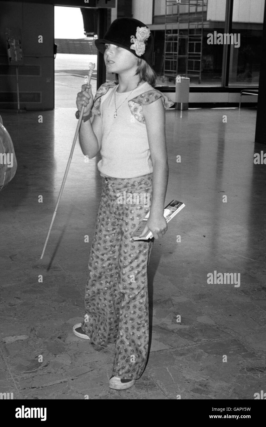 Actress Tatum O'Neal, daughter of American actor Ryan O'Neal. Stock Photo